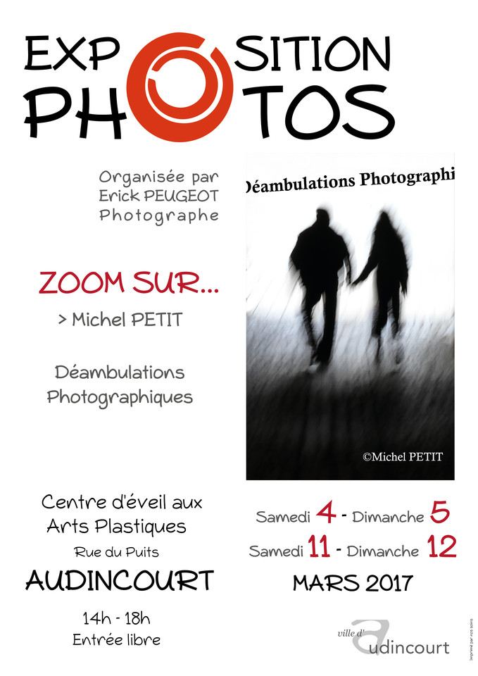 Affiche de l'exposition Zoom sur Michel Petit