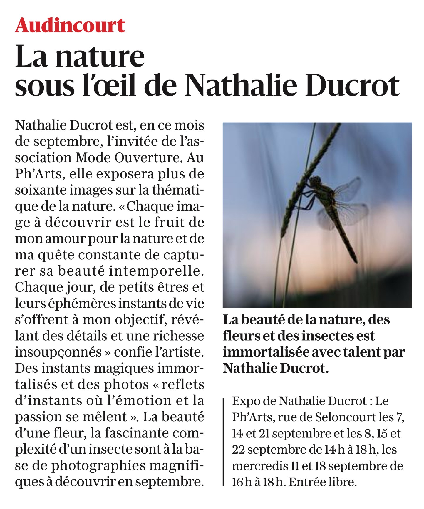 L'Est Républicain, le 06/09/2024